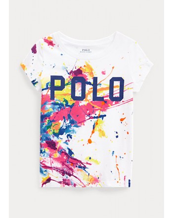 POLO KIDS - T-Shirt Basic Spruzzi Vernice -