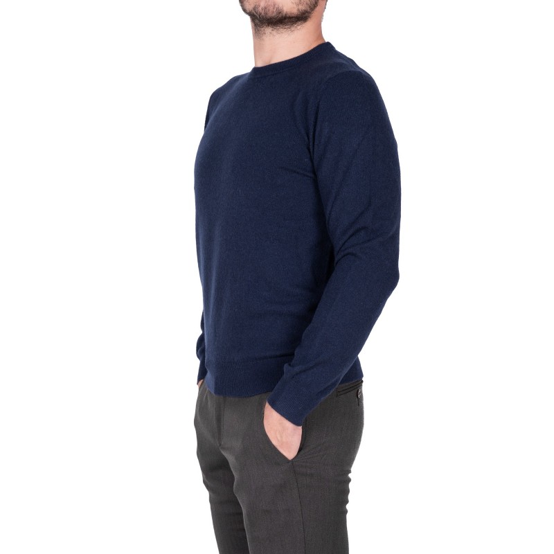 ERMENELGILDO ZEGNA - Cashmere round-neck sweater - Blue