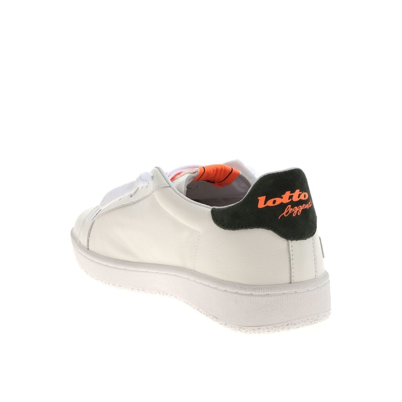 LOTTO LEGGENDA - Sneakers AUTOGRAPH  BLOCK - Bianco/Arancio