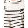PHILOSOPHY - Kendal striped cropped T-shirt - Sand / Black