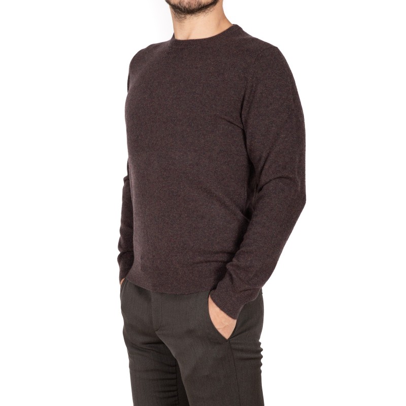ERMENELGILDO ZEGNA - Cashmere round-neck sweater - Brown
