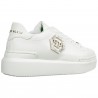 PHILIPP PLEIN - Lo-Top CRYSTAL sneackers in leather - White