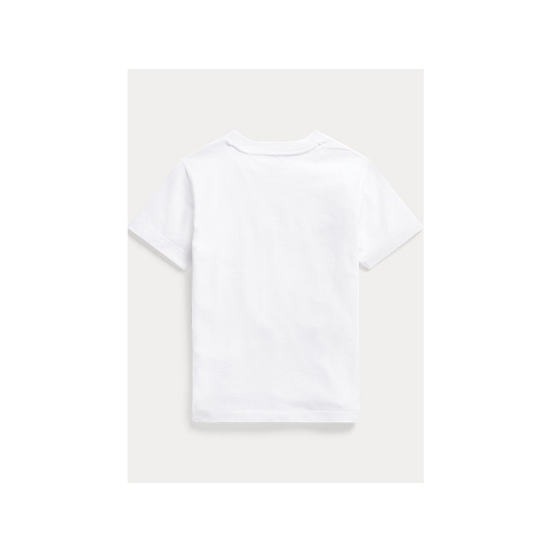POLO KIDS - T-Shirt Orso Sub -Bianco -
