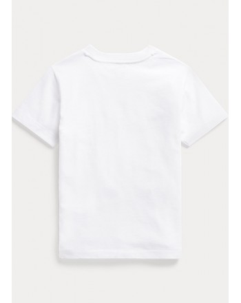 POLO KIDS - T-Shirt Orso Sub- Bianco-