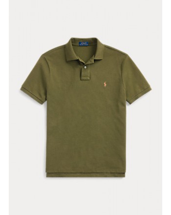 POLO RALPH LAUREN  - Pole in Pique' Slim Fit - Military -