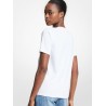 MICHAEL by MICHAEL KORS -T-Shirt in Cotone con Logo Fiori  - Bianco