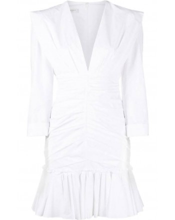 PHILOSOPHY - Short draped dress - White