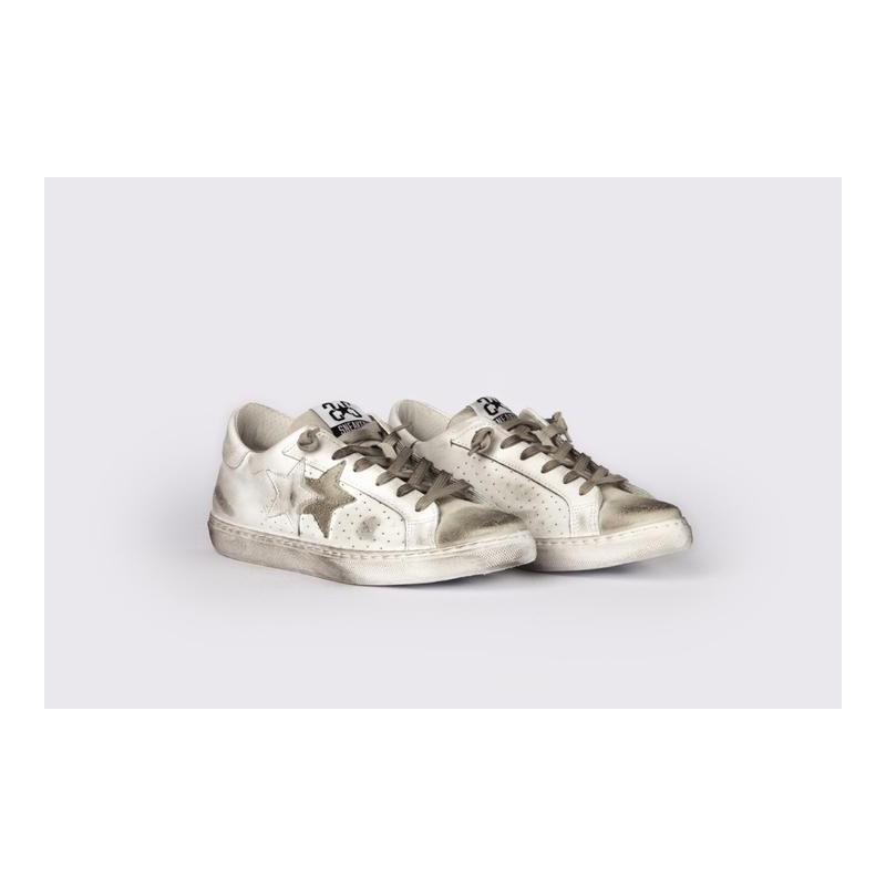 2 STAR - Sneakers  2S3025 Bianco/Ghiaccio