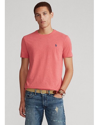 POLO RALPH LAUREN  - T-Shirt Custom Slim Basic - Carmel Pink