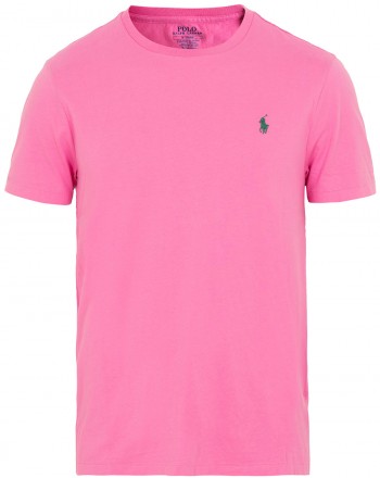 POLO RALPH LAUREN  - T-Shirt Custom Slim Basic - Maui Pink