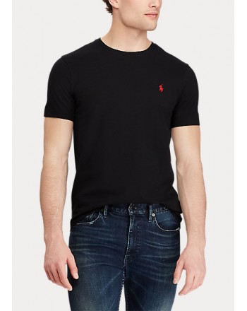 POLO RALPH LAUREN  - T-Shirt Custom Slim Basic - Black