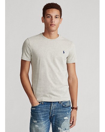 POLO RALPH LAUREN  - T-Shirt Custom Slim Basic - Grey