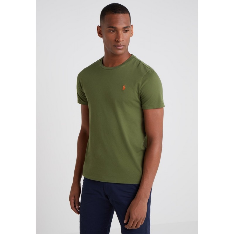 POLO RALPH LAUREN  - T-Shirt in jersey Custom Slim - Verde -