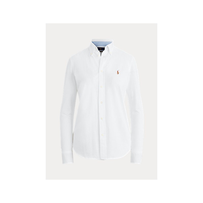 POLO RALPH LAUREN  - Shirt in jersey Slim - Bianco -