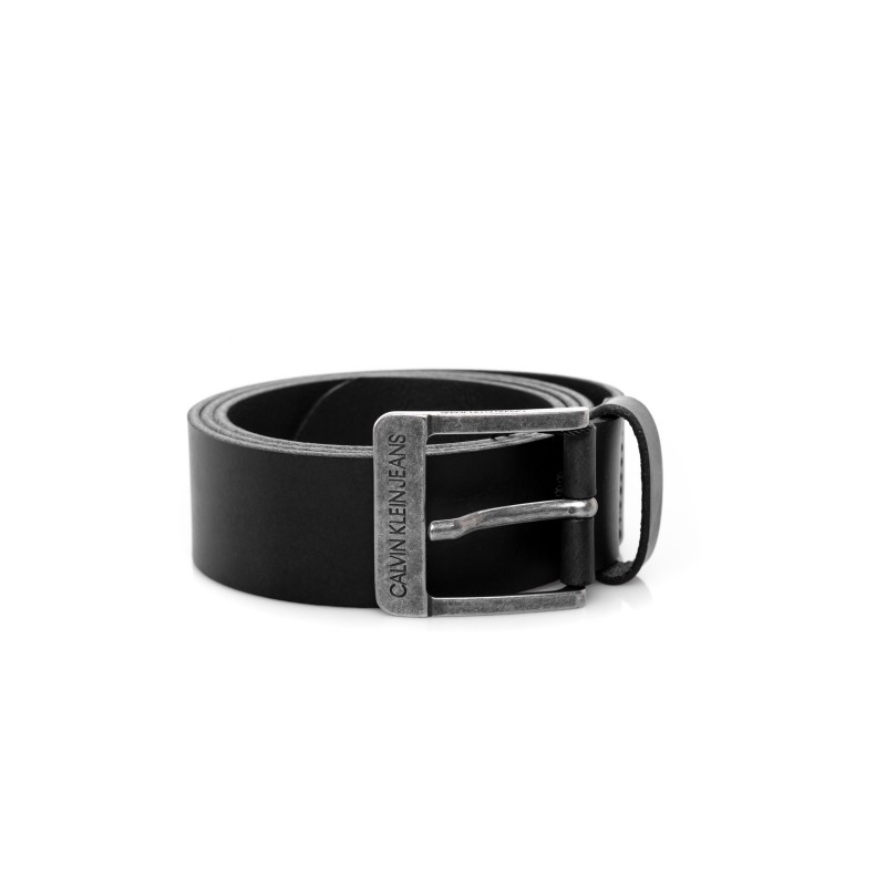CALVIN KLEIN - Leather Belt - Black