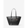 MICHAEL by MICHAEL KORS -  CARINA Leather Tote Bag  -Black