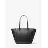 MICHAEL by MICHAEL KORS -  CARINA Leather Tote Bag  -Black