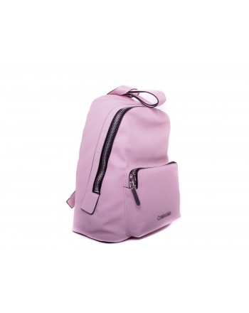 CALVIN KLEIN - Front Pocket Zipper Backpack - Rose Petal