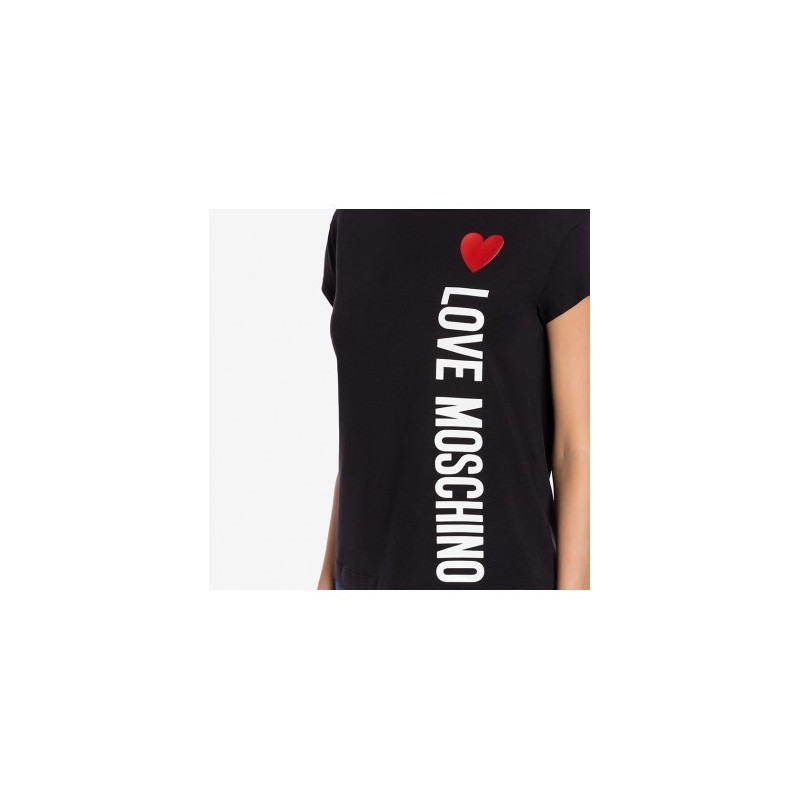 LOVE MOSCHINO - HEART T-Shirt - BLACK