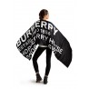 BURBERRY - All Over Print Scarf - Black / White -