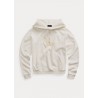 POLO RALPH LAUREN  -  Hooded Sweatshirt and embroidery - Ivory -