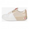 LOVE MOSCHINO - Sneakers con logo posteriore -Bianco/Oro