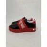LOVE MOSCHINO - Sneakers con slip-on - Nero/Rosso