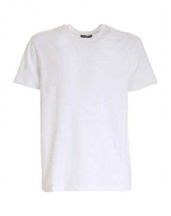 FAY - Fay Print T-Shirt on the Chest - White -