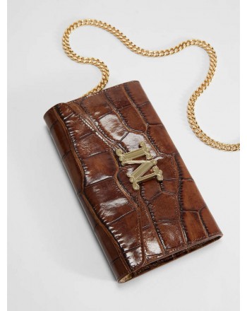MAX MARA - Crocodile print leather wallet  - leather  -