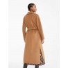 S MAX MARA -  AMORE  Wool and Cashmere Long Coat - Leather