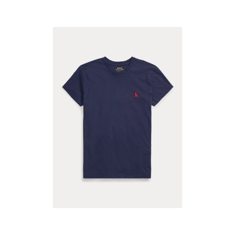 POLO RALPH LAUREN  - T-Shirt Custom Slim Basic - Blue -