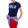 POLO RALPH LAUREN  - T-Shirt in jersey con Conchiglie - Blu -
