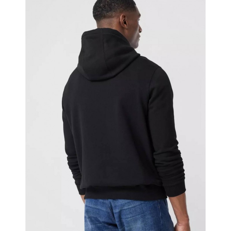 BURBERRY - Cotton hoodie with monogram - Black