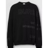 BURBERRY - Horseferry print cotton sweatshirt - Black