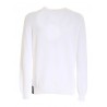 FAY - Piquet crewneck sweater - White -