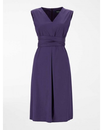 S MAX MARA - ESTREMO Cotton Dress - Africa Purple