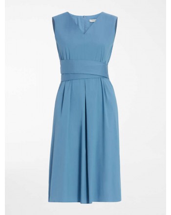 S MAX MARA - ESTREMO Cotton Dress - Africa Light Blue