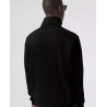 BURBERRY - Sweatshirt with funnel neck and stripe detail - Black