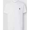 BURBERRY - T-shirt in cotone con monogramma - Bianco