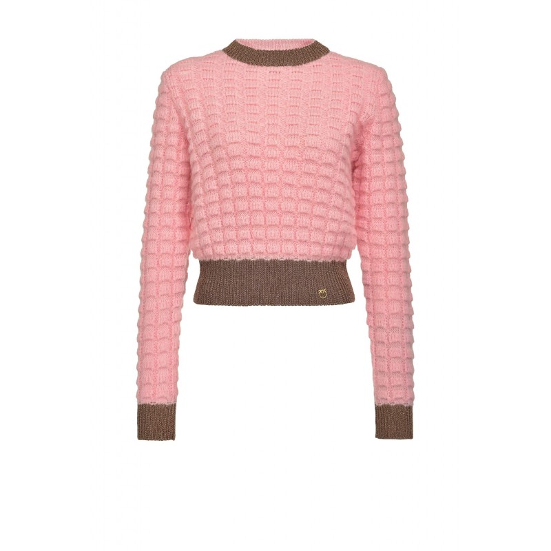 PINKO - Alpaca Blended Knit ASCIUTTO - PINK