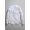 FAY - Mandarin Collar Shirt - White