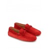 TOD'S - Suede Loafer with Lacing - Red