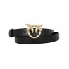 PINKO - Leather Belt BERRY SIMPLY SMALL - Black