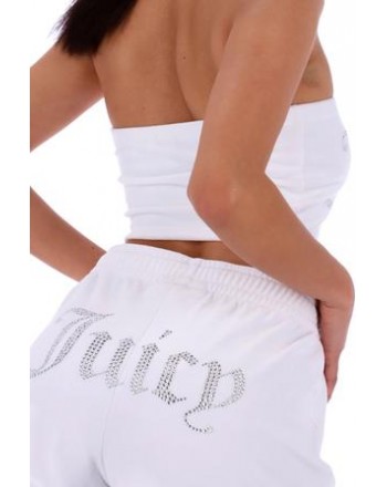 JUICY COUTURE - TAMIA TRACK SHORT - BIANCO