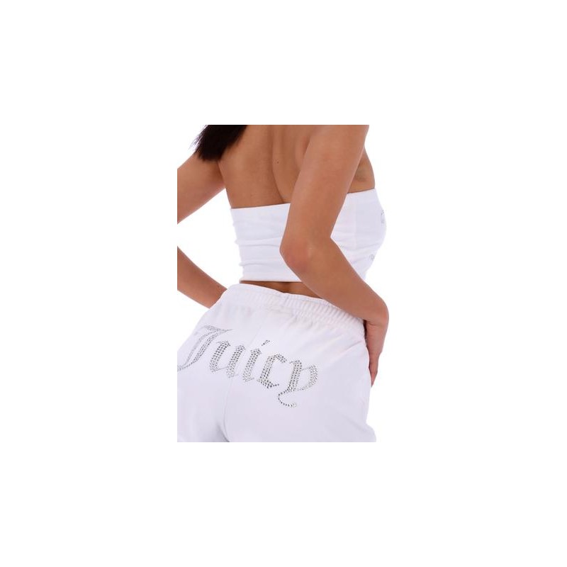 JUICY COUTURE - TAMIA TRACK SHORT - BIANCO