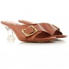 TOD'S - Plexiglass Heeled Sandals - Rust -