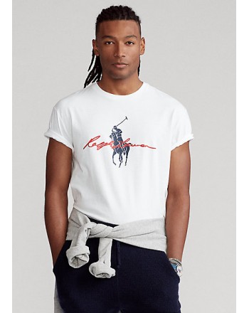 POLO RALPH LAUREN - Big Pony Custom Slim-Fit T-Shirt - White -