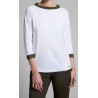 FAY - 3/4 sleeve jersey T-shirt - White