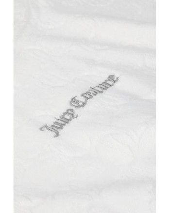 JUICY COUTURE - TANYA MONOGRAM JACQUARD TOWEL SWEATSHIRT  - WHITE