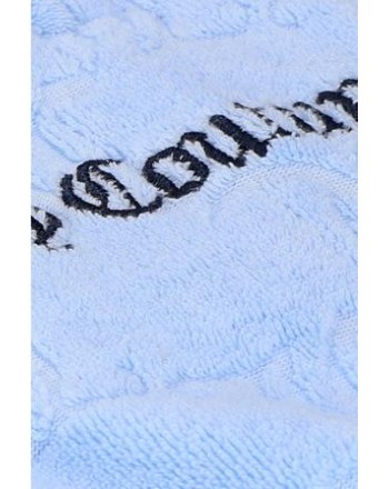JUICY COUTURE - TANYA MONOGRAM JACQUARD TOWEL SWEATSHIRT - POWEDER BLUE